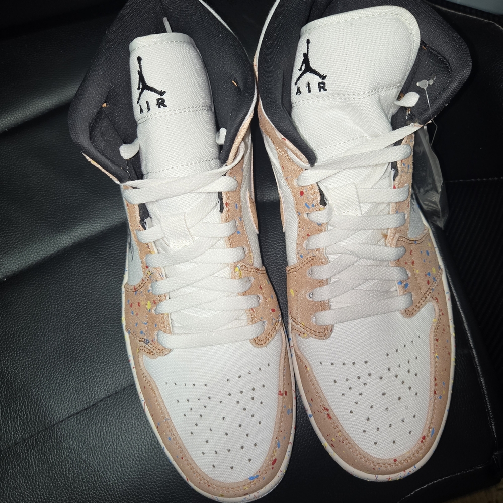 Air Jordan 1 Mid Brushstroke Paint Splatter